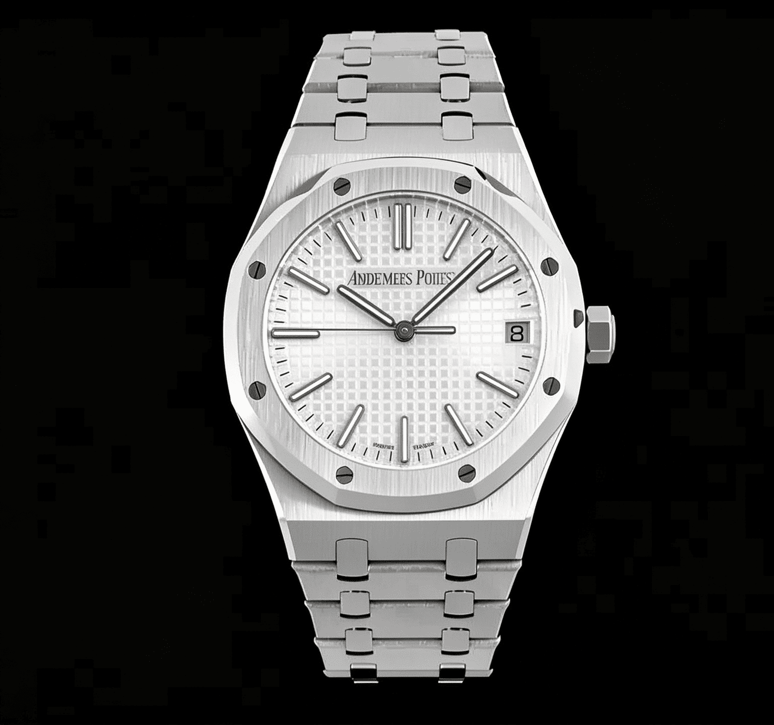 Royal Oak 41mm 15510 SS/SS White/Stk TOPF DD4302 Super Clone