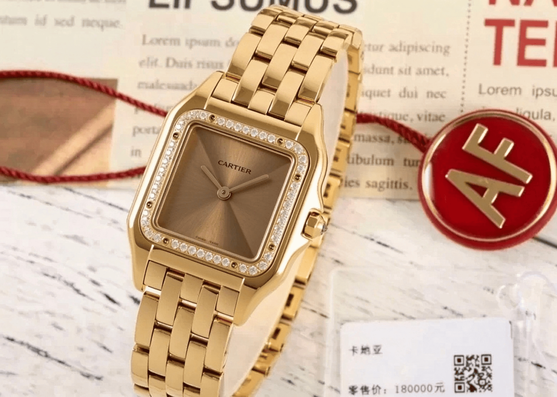 Panthere Secrete De Ladies 27mm Dia YG/YG Green Dial AF Quartz