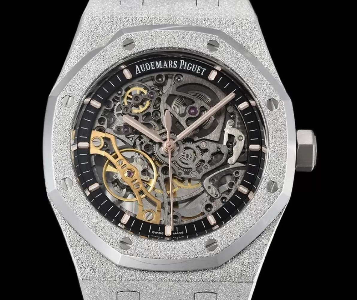 Royal Oak 15407 Frosted 41mm SS/SS Skeleton Dial THBF V2 SH3132 Super Clone - Image 2