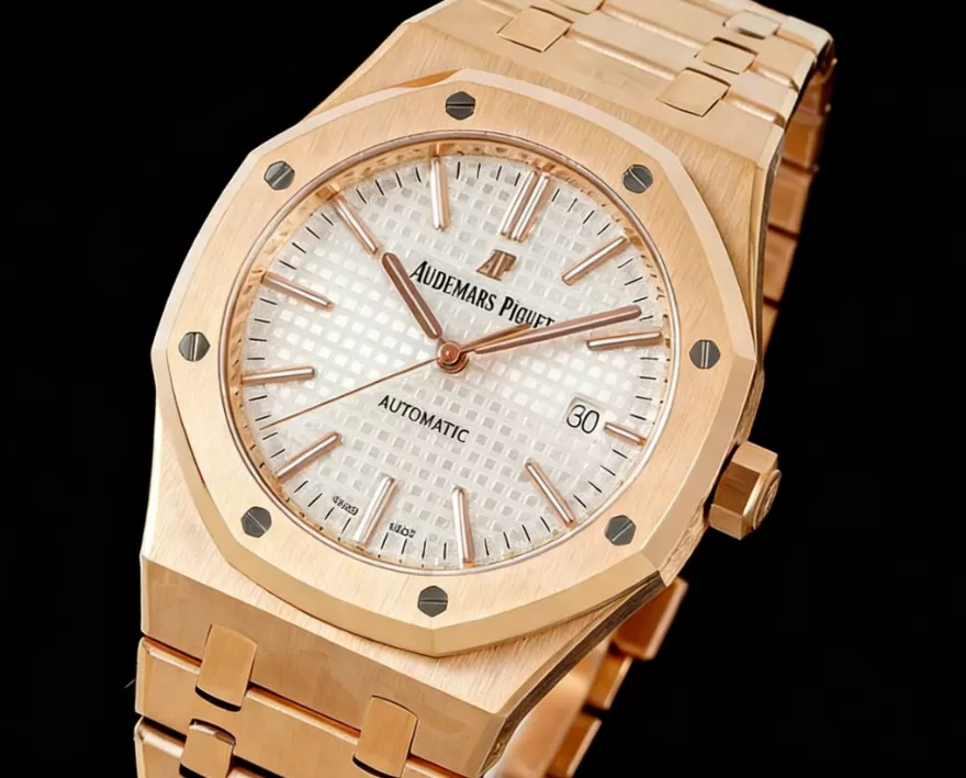 Royal Oak 15400 RG/RG White/Stk ZF V2 A3120 Super Clone - Image 4