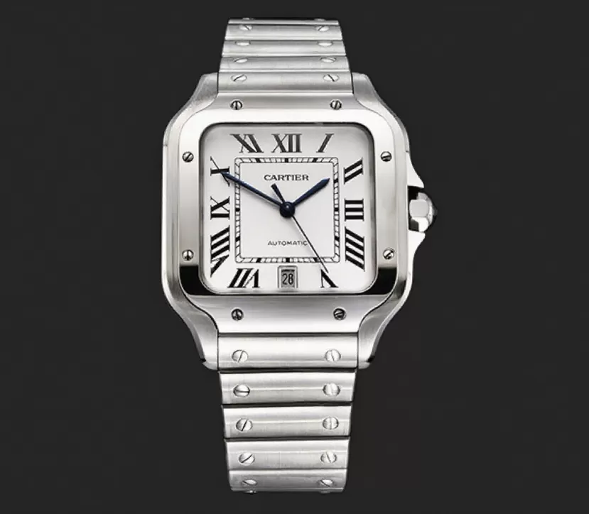 Santos De Cartier Mens XL SS/SS White 3KF MY9015 - Image 2
