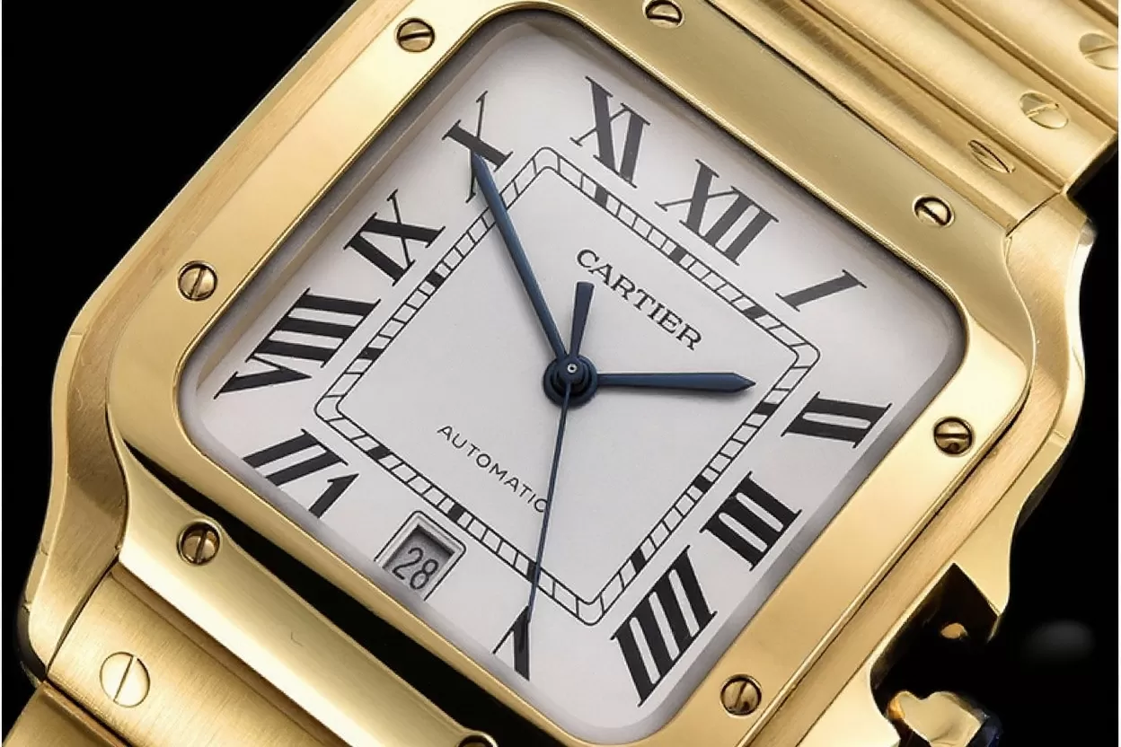 Cartier - Santos De Cartier Mens XL YG/YG White 3KF MY9015 - Image 11