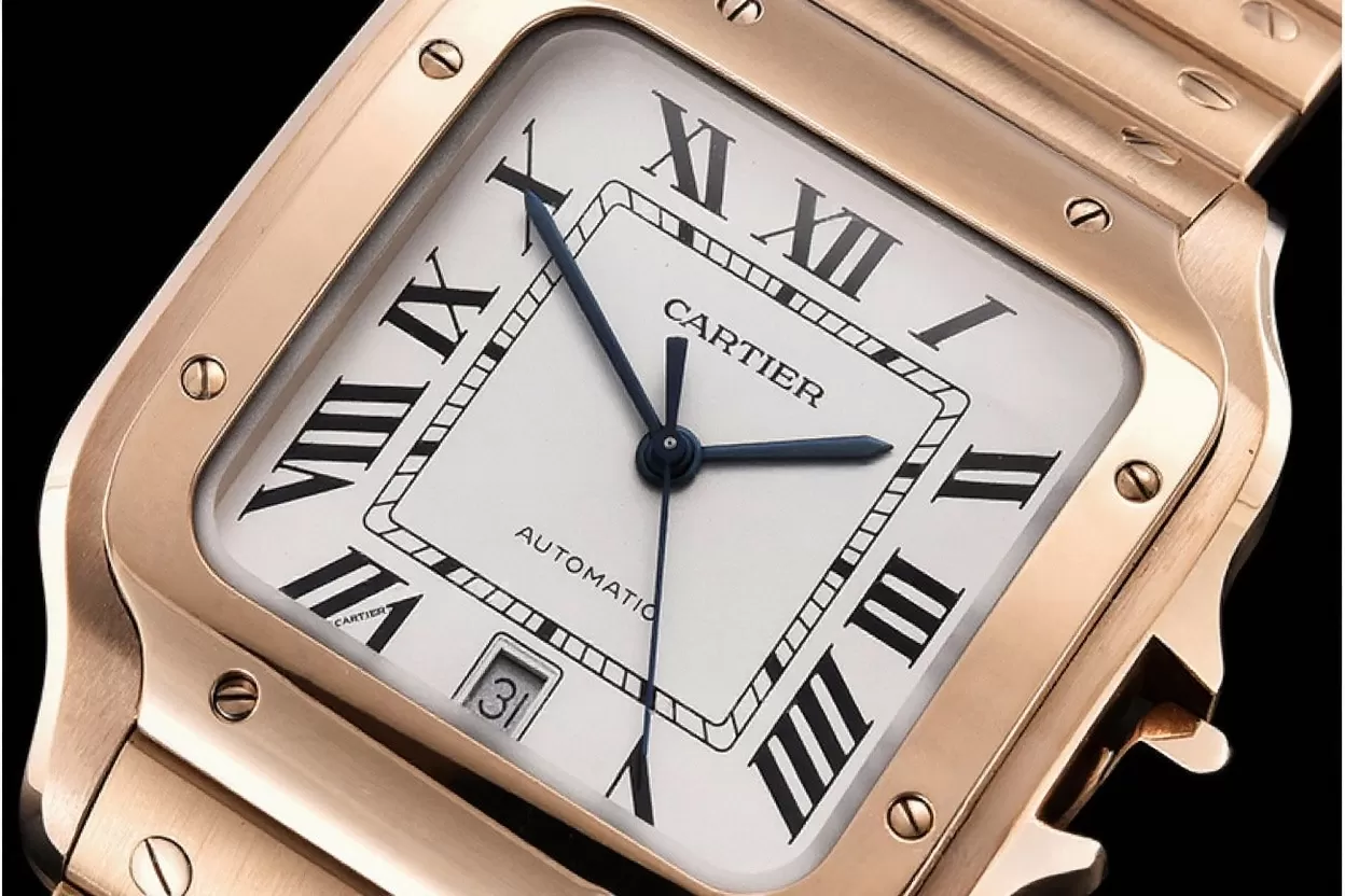 Cartier - Santos De Cartier Mens XL RG/RG White 3KF MY9015 - Image 8