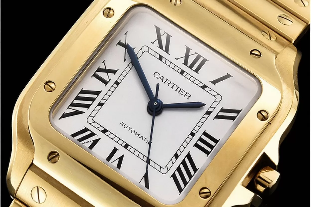 Cartier - Santos De Cartier 35mm Mens YG/YG White 3KF MY9015 - Image 10