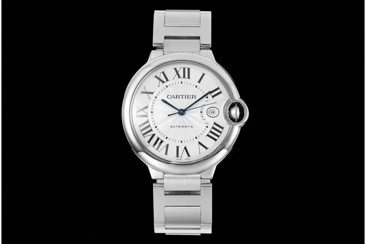 Ballon Bleu De Cartier 42mm White Textured Dial SS/SS V6F V8 A2824 - Image 3