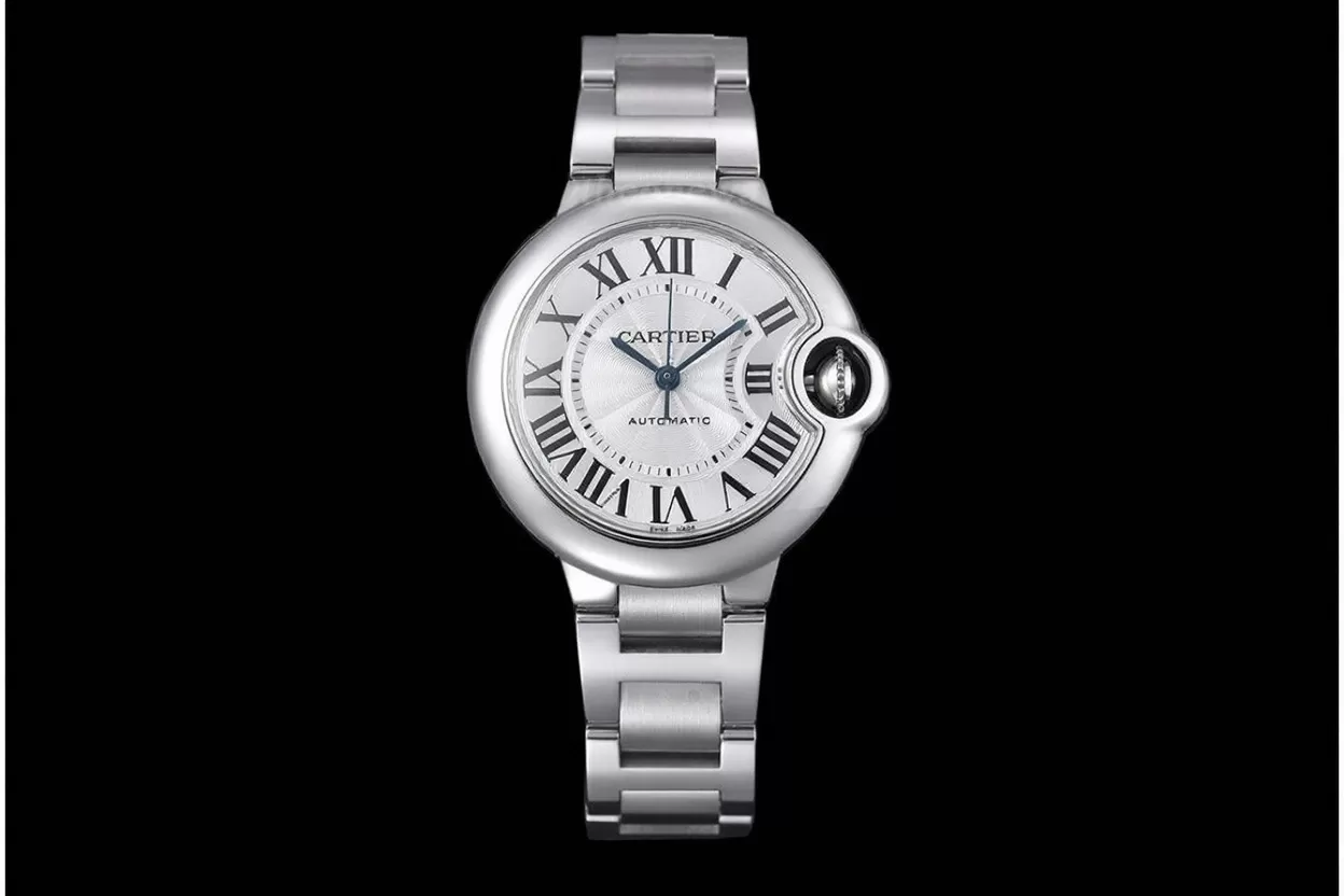 Ballon Bleu De Cartier 33mm White Textured Dial SS/SS V6F V8 NH05 - Image 2