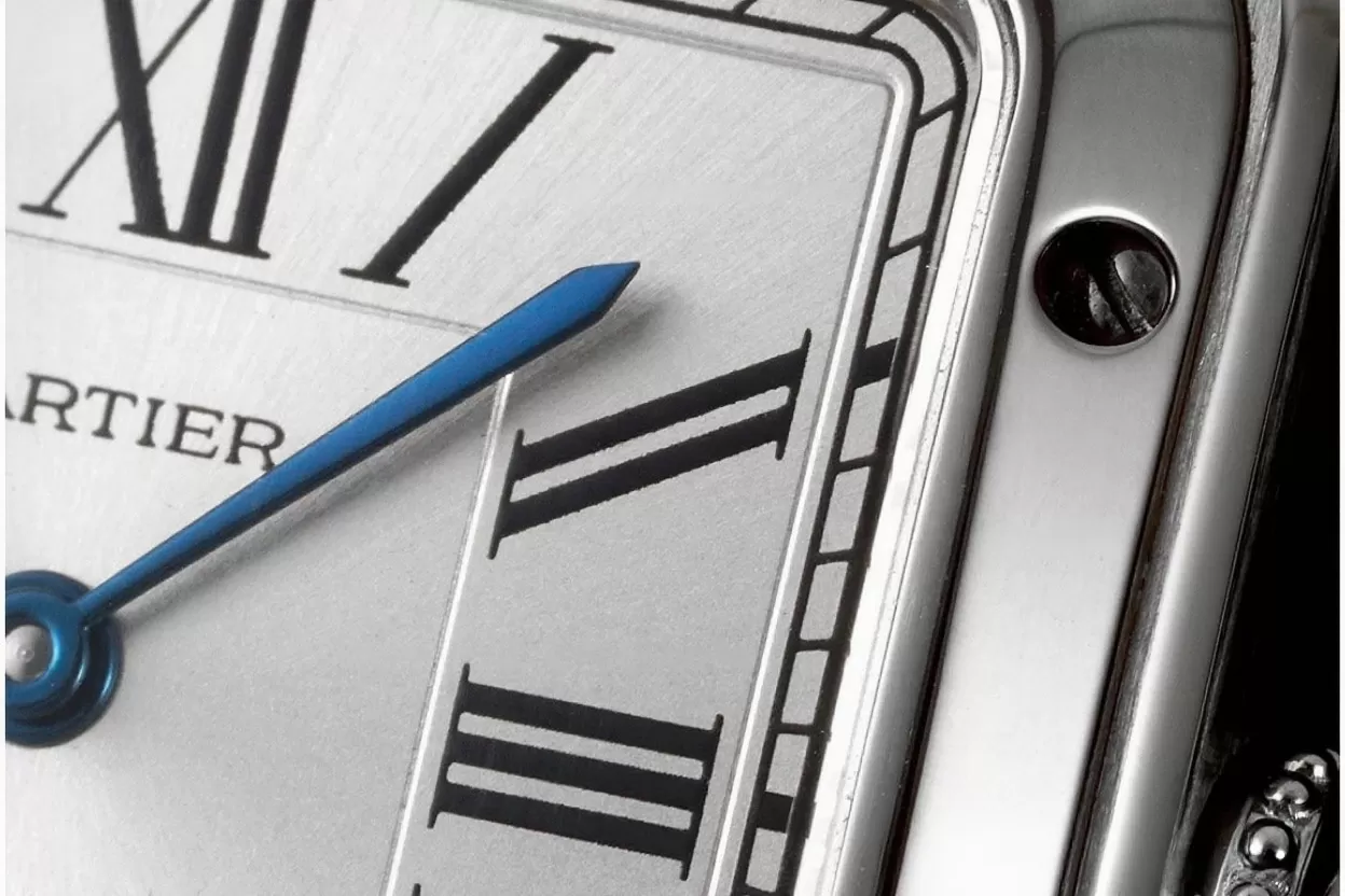 Santos Dumont Blue SS/LE Silver Dial AF Quartz - Image 4