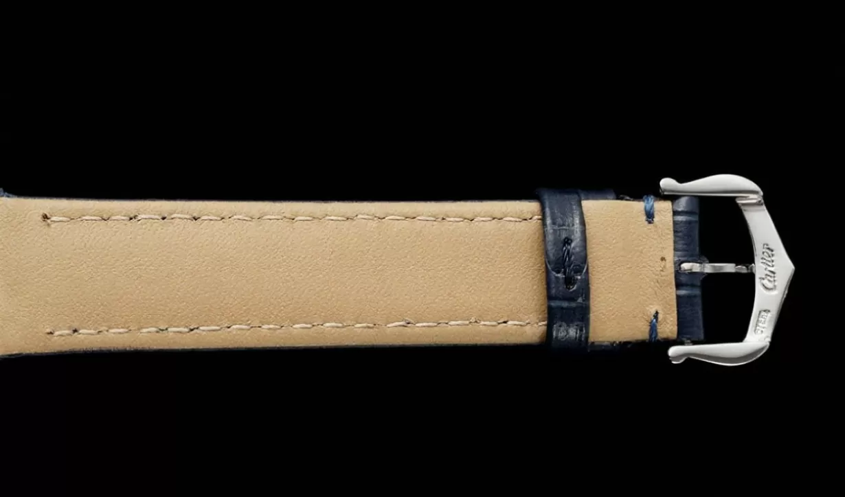 Santos Dumont Blue SS/LE Silver Dial AF Quartz - Image 14