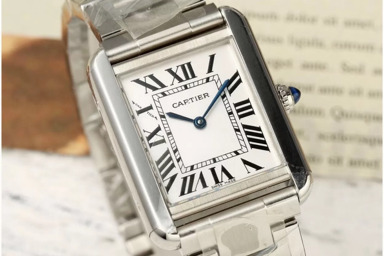 Cartier - Tank Solo 24.4mm SS/SS White Dial AF Quartz - Image 3