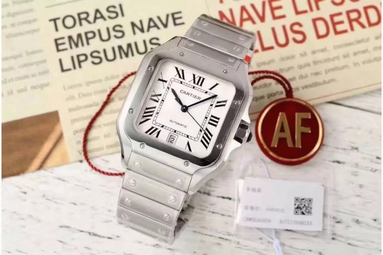 Cartier - Santos De Cartier 40mm XL SS/SS White Dial AF MY9015 - Image 2