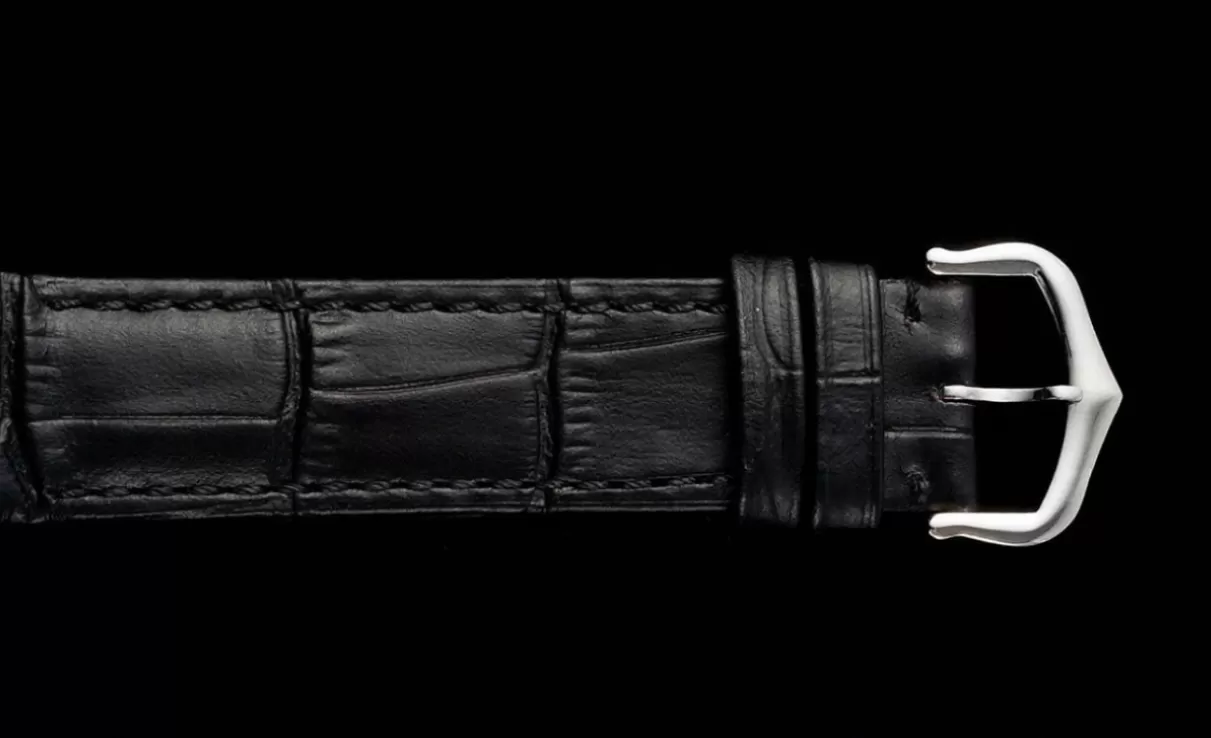 Santos Dumont Black Calf Leather SS/LE Silver Dial AF Quartz - Image 14