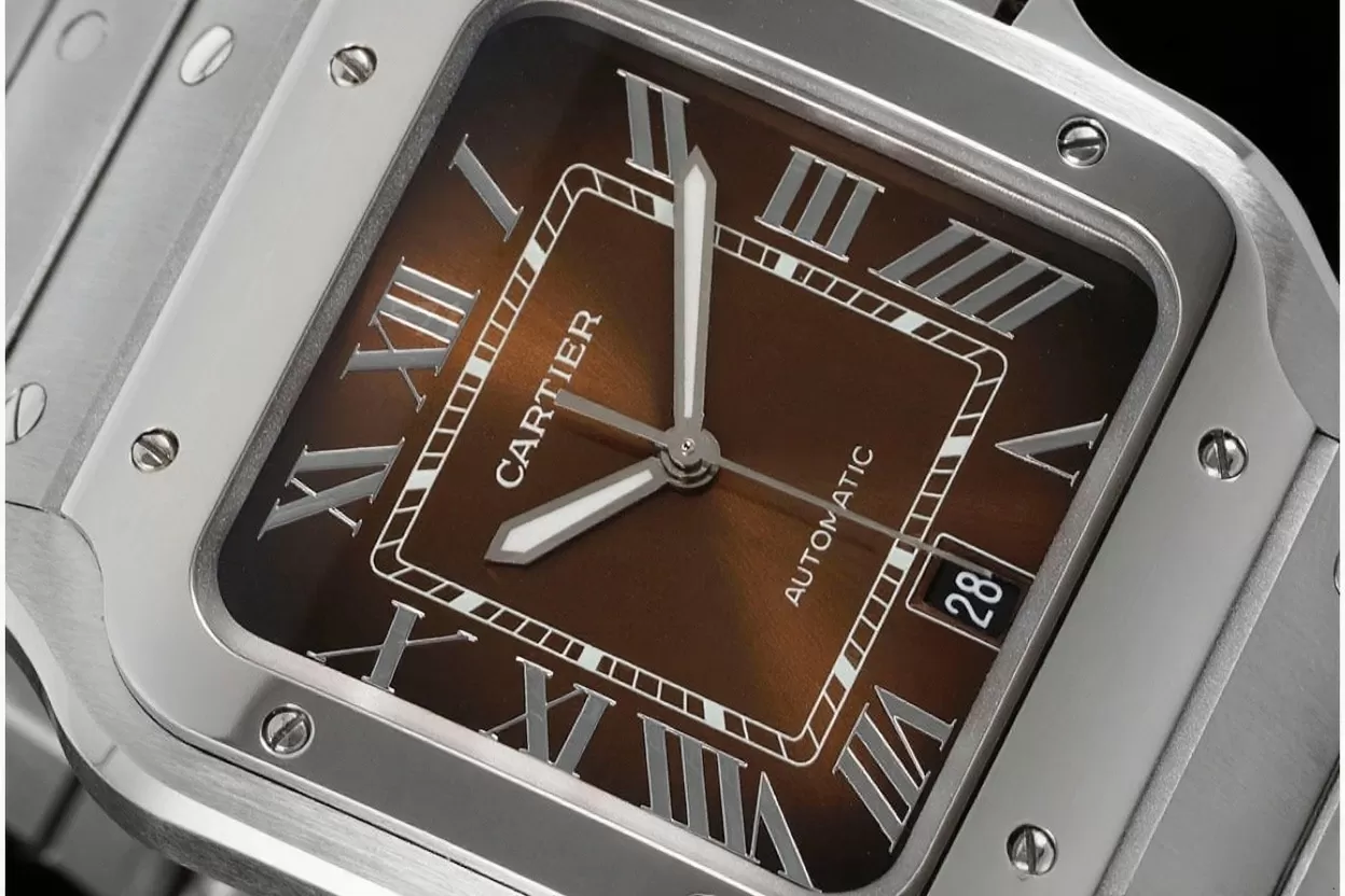 Santos De Cartier 40mm XL SS/SS Brown Dial BVF MY9015 - Image 3