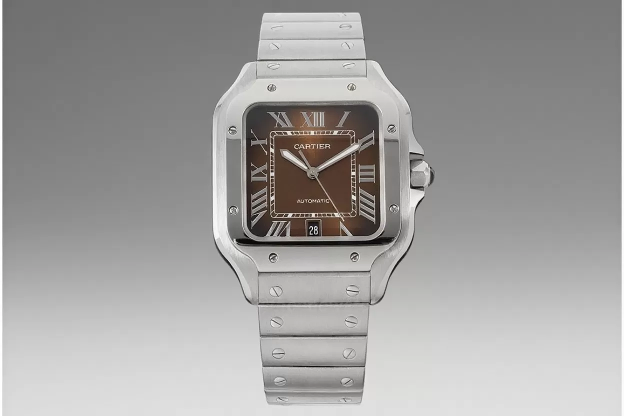 Santos De Cartier 40mm XL SS/SS Brown Dial BVF MY9015 - Image 4