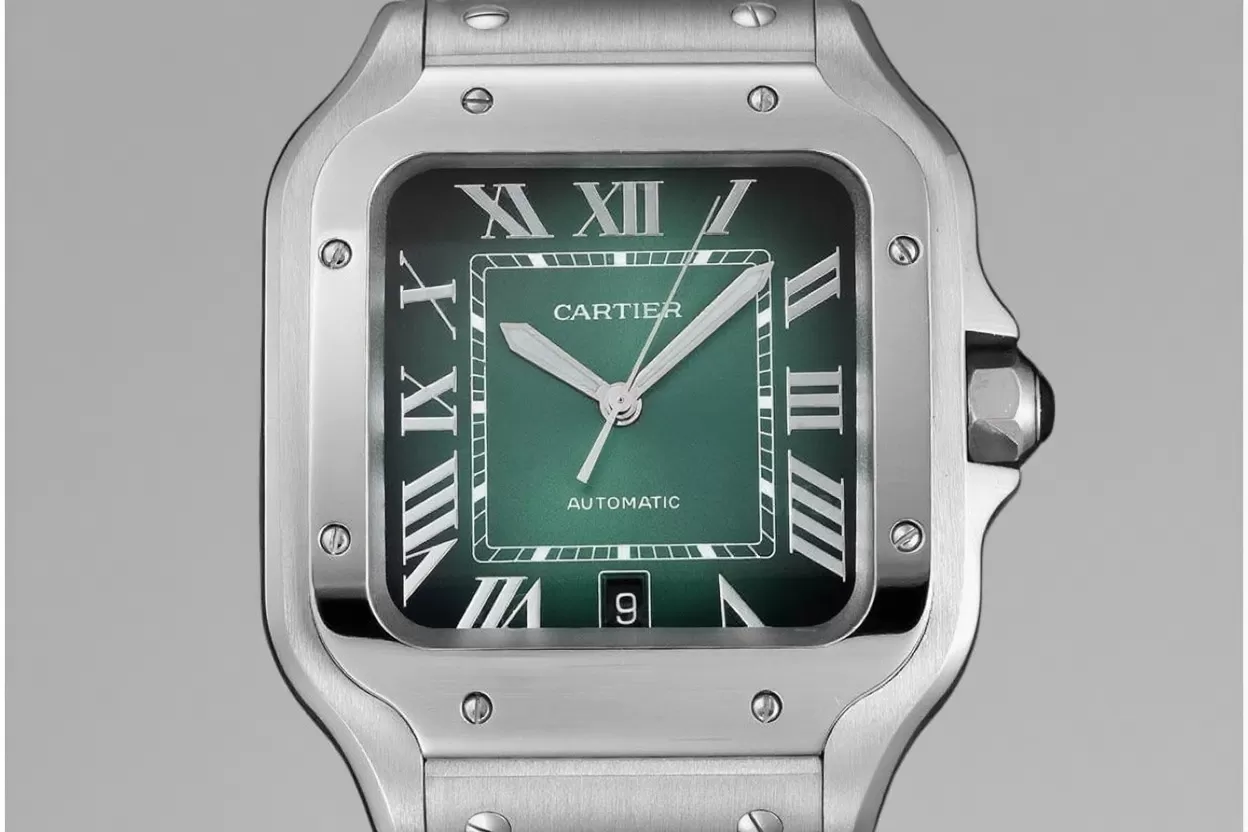 Santos De Cartier 40mm XL SS/SS Green Dial BVF MY9019 - Image 2