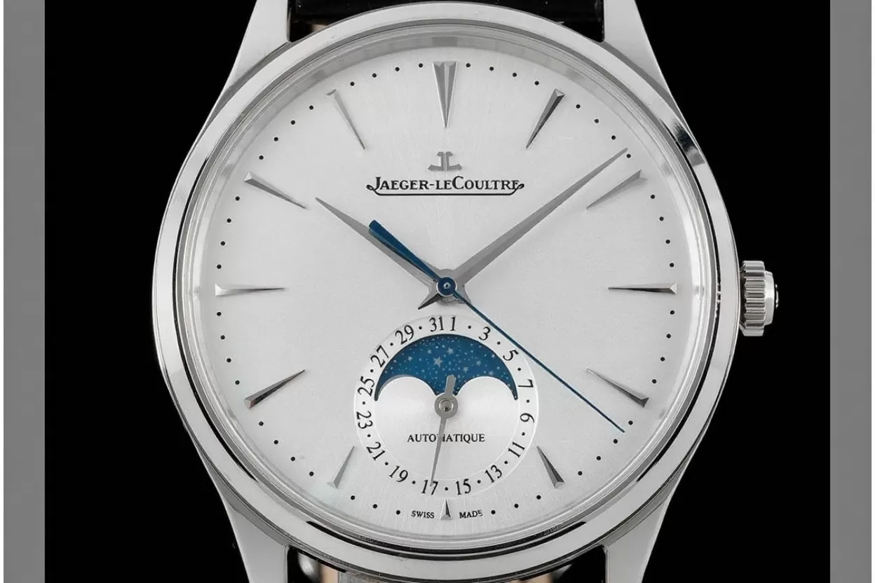 Master Ultra Thin Moonphase SS/LE White/Stk APS A925 Super Clone - Image 2