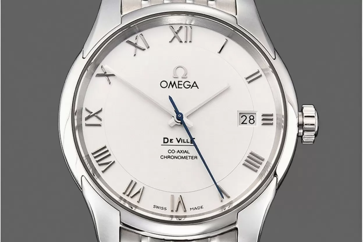 Omega - De Ville Men's Co-Axial SS/SS Wht/Roman VSF A8500 - Image 2