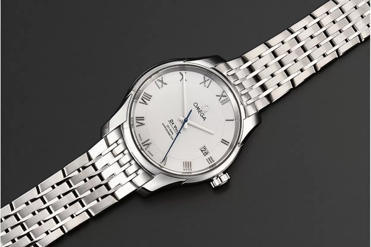 Omega - De Ville Men's Co-Axial SS/SS Wht/Roman VSF A8500 - Image 5