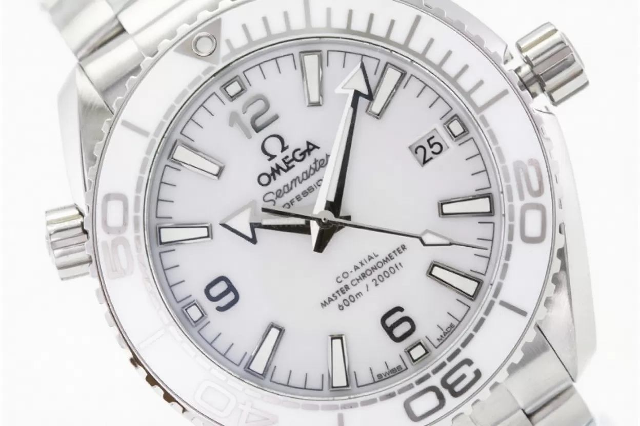 Planet Ocean 600M 39.5mm SS/SS Ladies White Dial VSF A8800 - Image 14