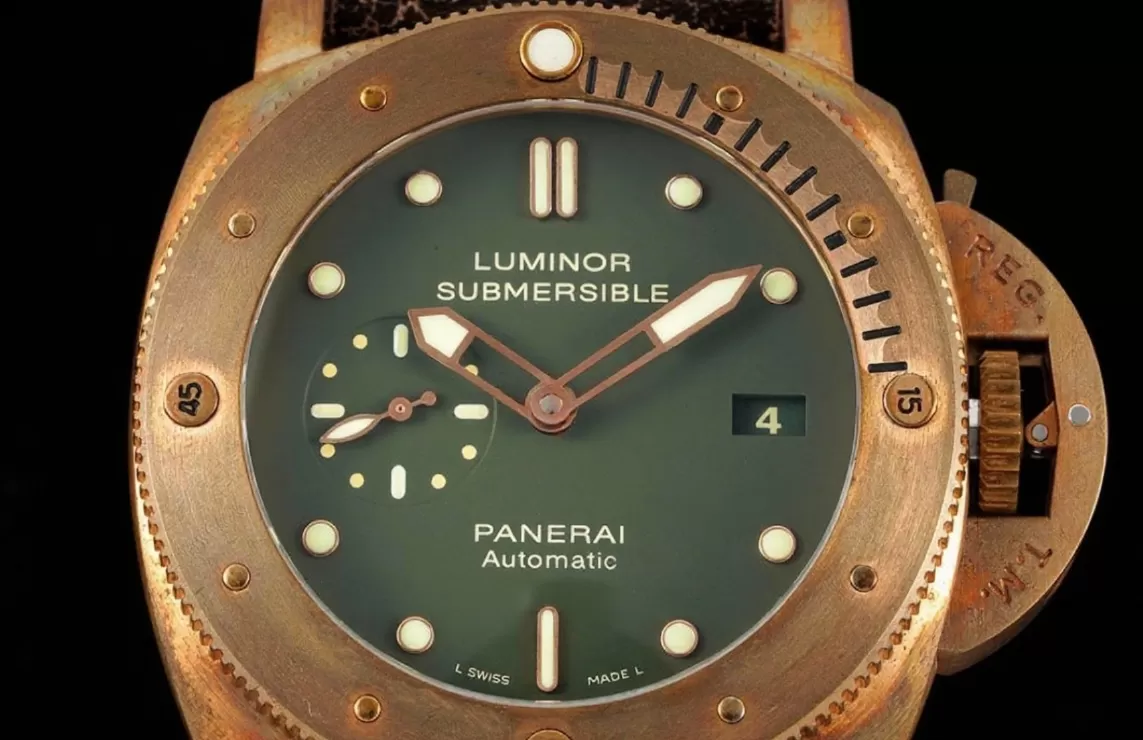 PAM382N Bronzo Submersible BR/LE Green VSF V2 Mod9000 - Image 2