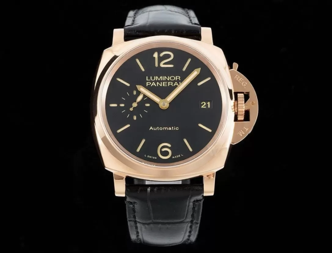 Luminor Due PAM908 38mm "FU" RG/LE Black/Num VSF Asia XXXIV