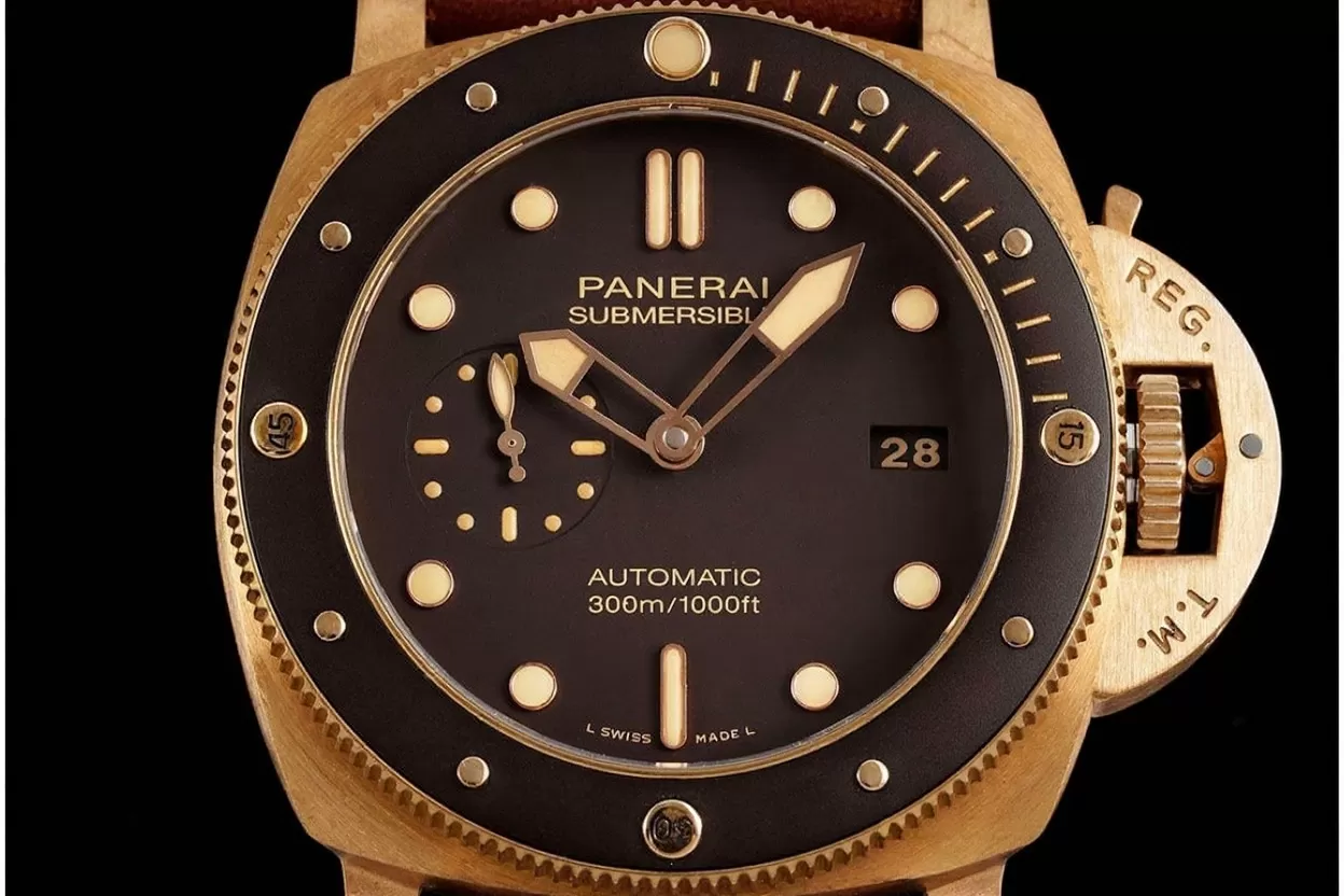 Submersible PAM968 47mm Bronzo/LE Brown Dial VSF P9010 Super Clone - Image 2