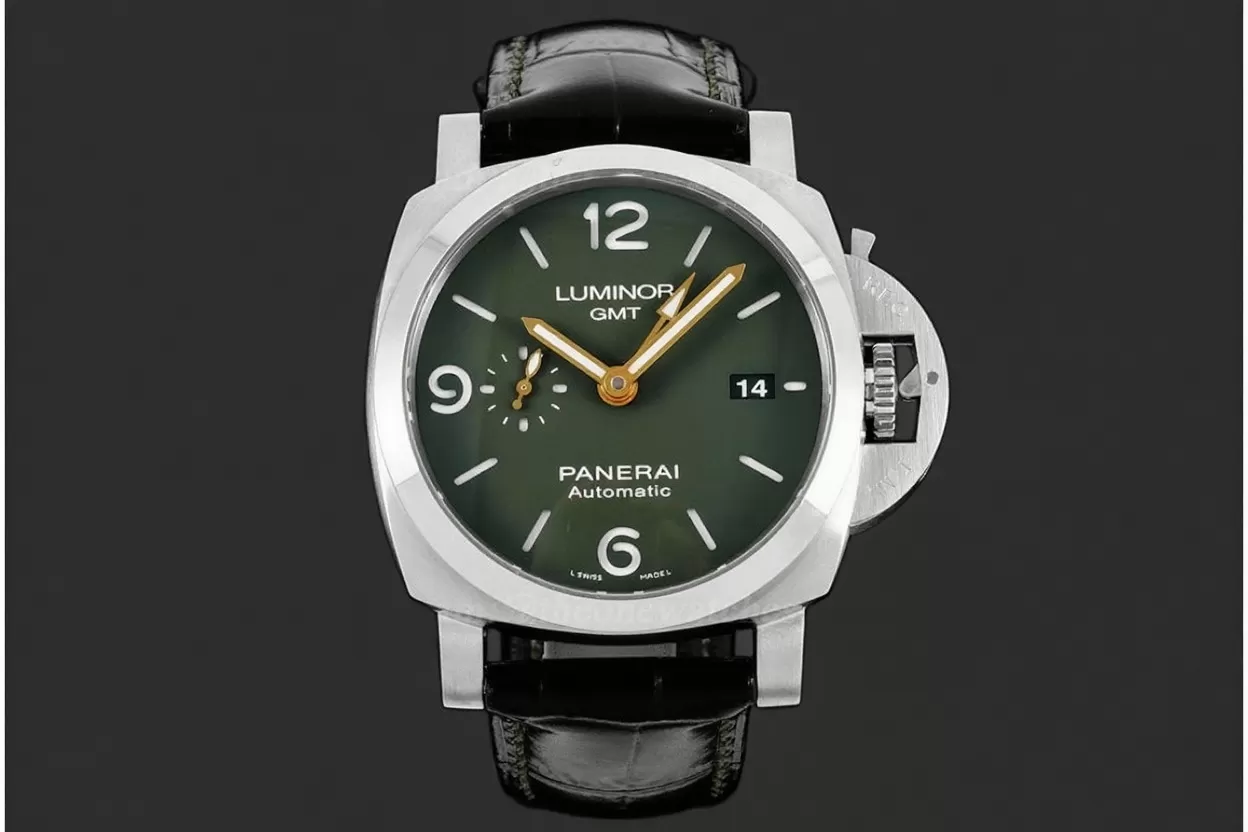 PAM1056 Luminor GMT 44mm SS/LE Green VSF P9011 Super Clone - Image 3