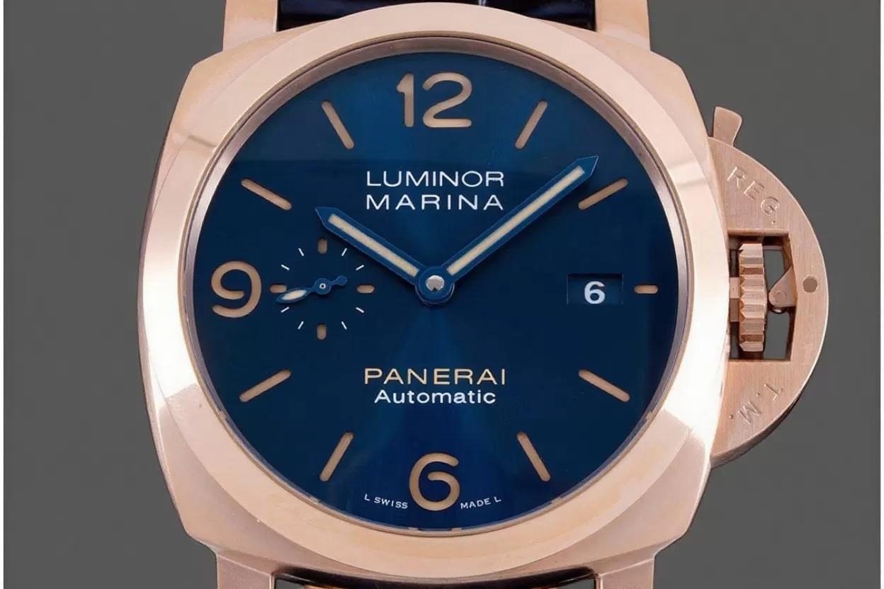 Luminor Marina PAM1114 44mm RG/LE Blue VSF P9010 - Image 2