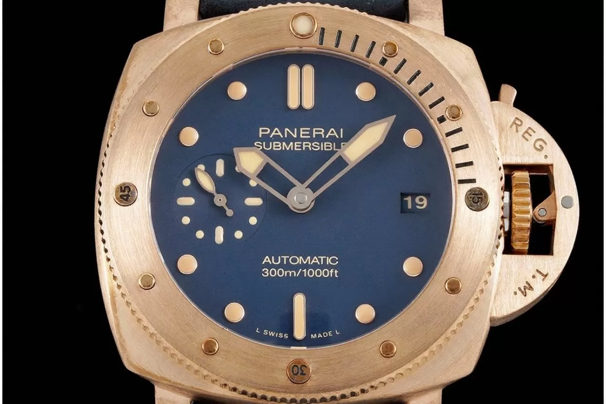 Submersible Pam1074 Bronzo 42mm BR/LE Blue Dial VSF P900 - Image 2