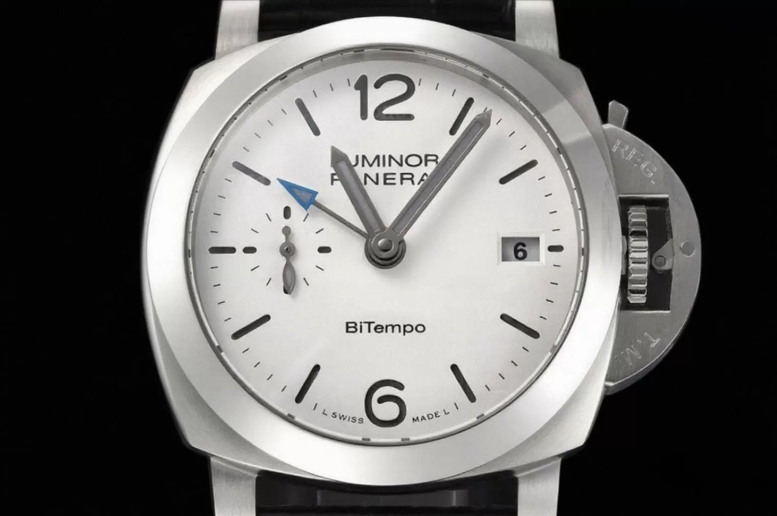 Luminor PAM1367 Bitempo GMT 40mm SS/LE White Dial VSF P900 - Image 2