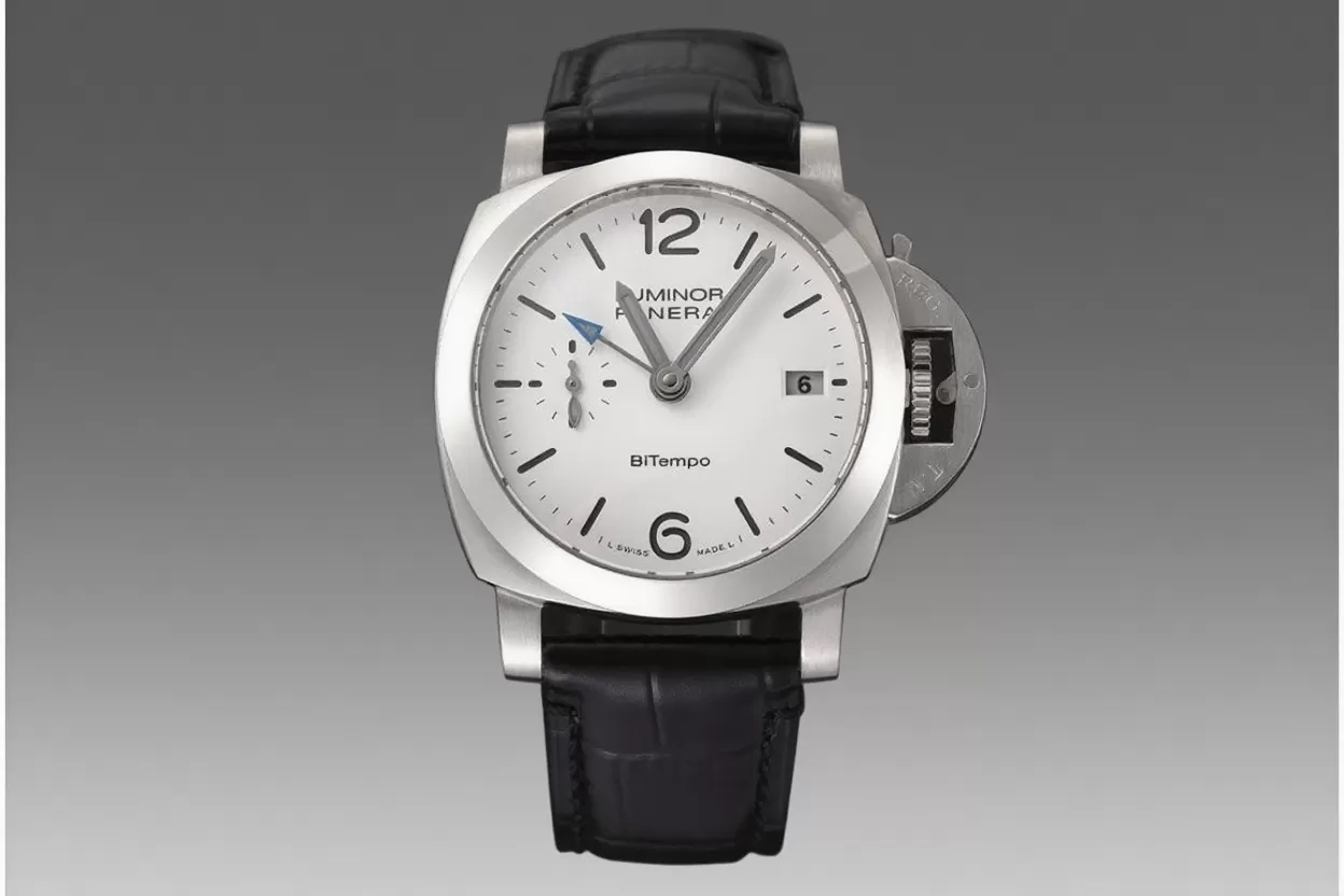 Luminor PAM1367 Bitempo GMT 40mm SS/LE White Dial VSF P900 - Image 3