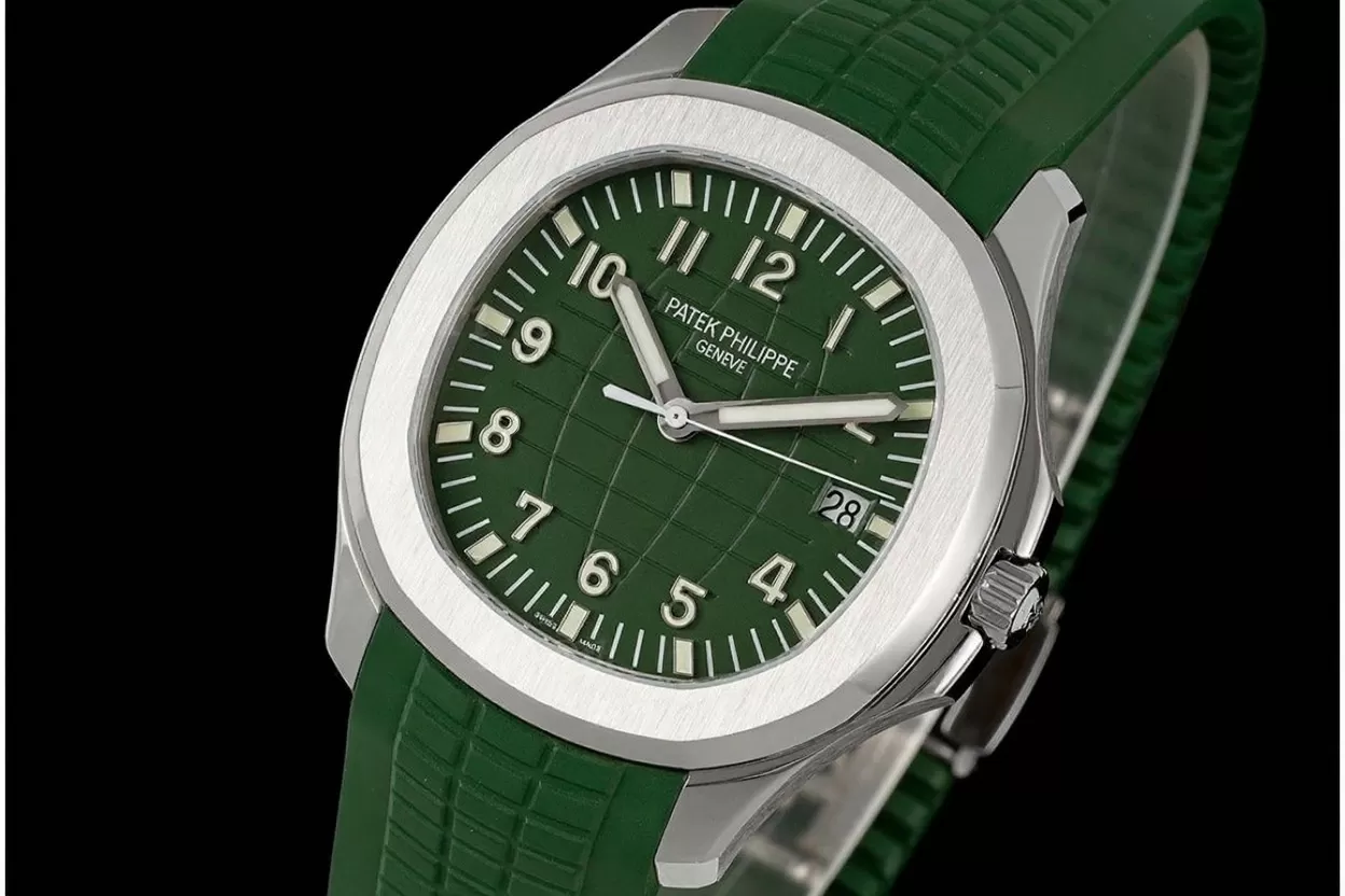 Aquanaut 5168G 42mm SS/RU Green/Num ZF A330