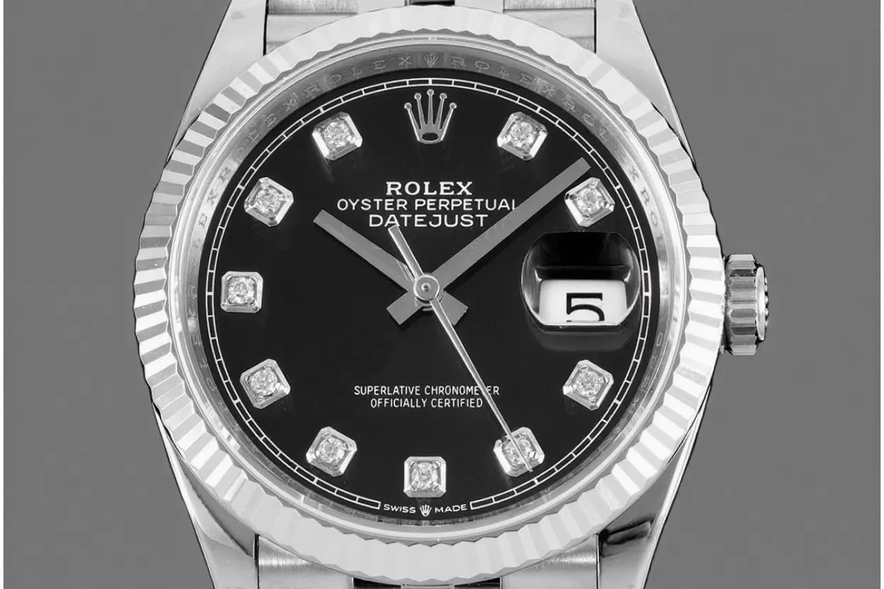 Datejust 126234 36mm Jub SS/SS Black/Dia VSF DD3235 - Image 2