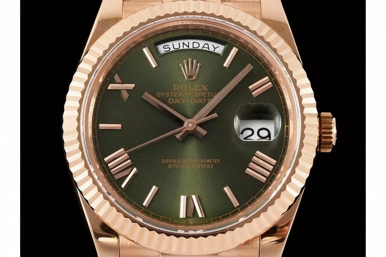 DayDate 228235 40mm Pres RG/RG Green Dial GMF A2836 (Gain Weight) - Image 2