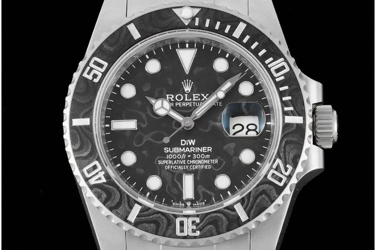 Submariner DIW 40mm 904L SS/SS Carbon Dial VSF VS3135 - Image 2