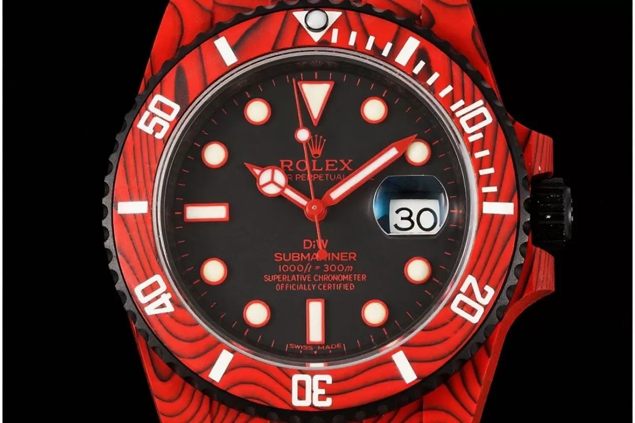 Submariner DIW 40mm 904L SS/NY Red Dial VSF VS3135 - Image 2