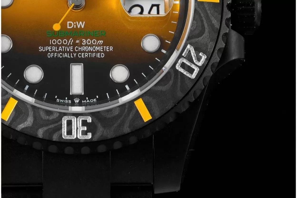 Submariner DIW 40mm 904L DLC/DLC Yel/Blk Dial VSF VS3135 - Image 4