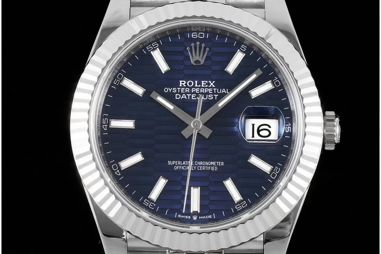 Datejust 126334 41mm Jub SS/SS Blue Textured Dial VSF DD3235 - Image 2