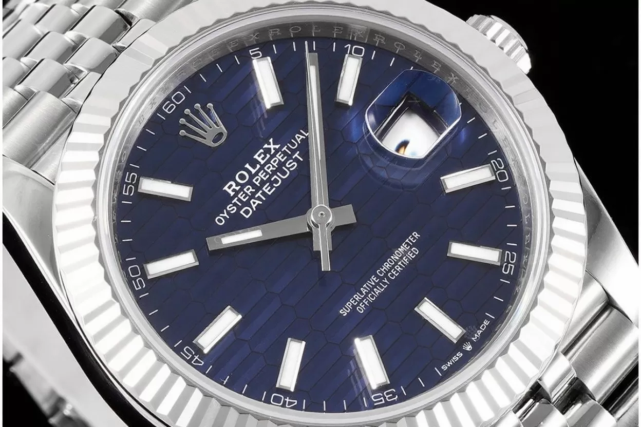 Datejust 126334 41mm Jub SS/SS Blue Textured Dial VSF DD3235 - Image 4