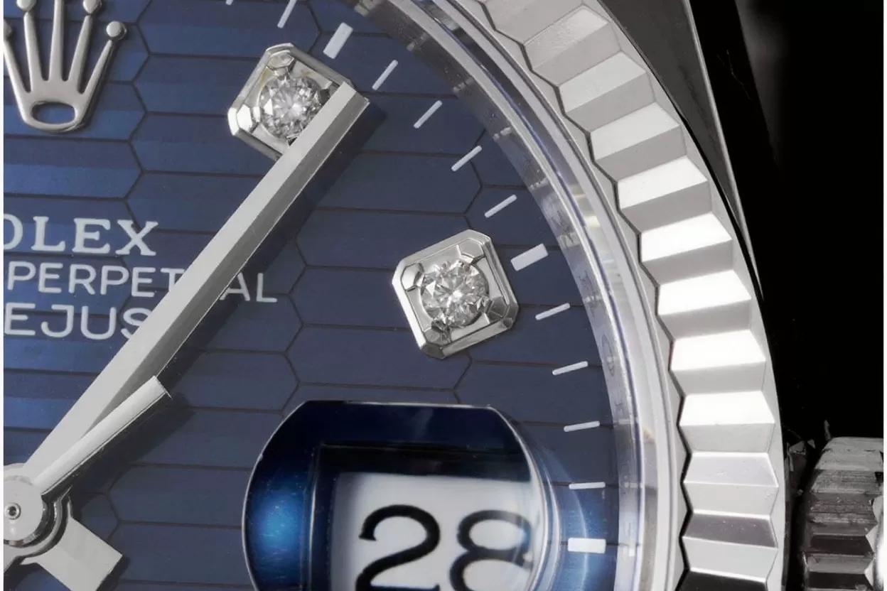 Datejust 126234 36mm Jub SS/SS Blue Textured/Dia VSF DD3235 - Image 8