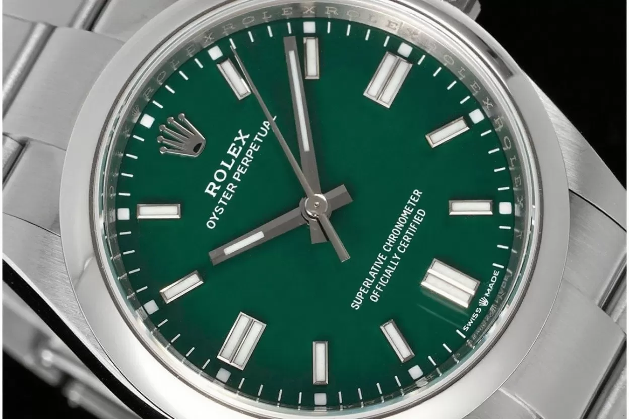 Oyster Perpetual 126000 36mm SS/SS Green/Stk VSF VS3230 Super Clone - Image 4