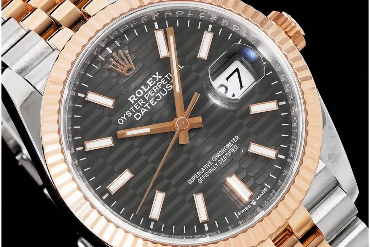 Datejust 126231 36mm Jub RG/SS Grey Textured/Stk VSF DD3235 - Image 3