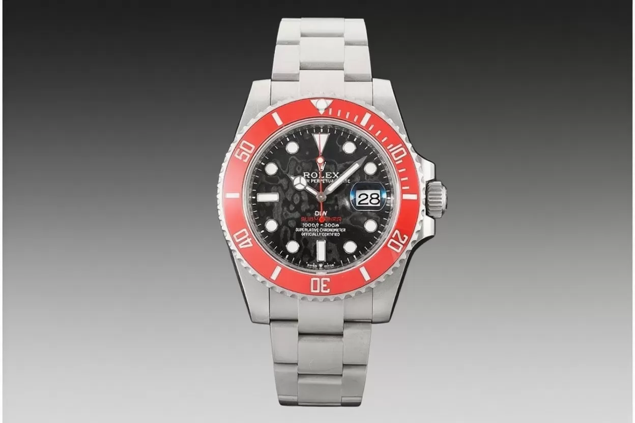 Submariner DIW 40mm Red SS/SS Carbon Dial VSF VS3135 - Image 4