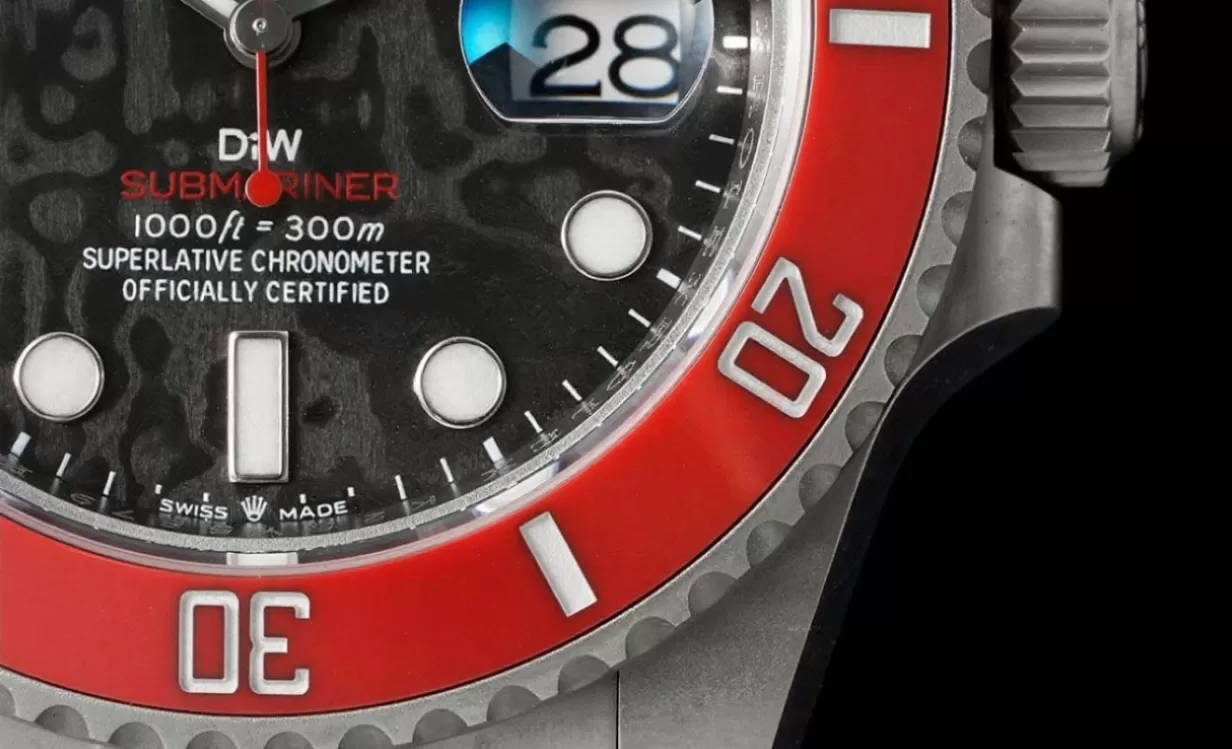 Submariner DIW 40mm Red SS/SS Carbon Dial VSF VS3135 - Image 7