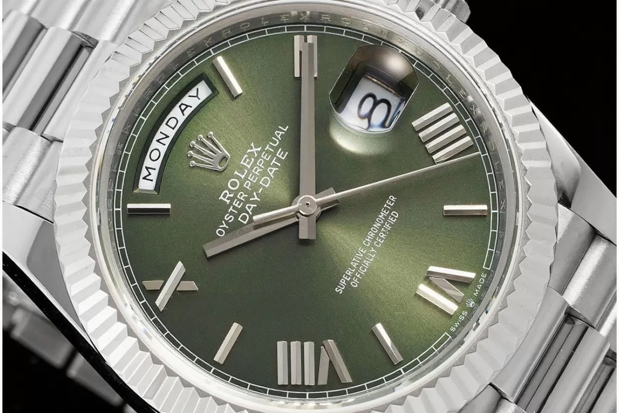 DayDate 228239 40mm SS/SS Green/Rmn JDF V4 VR3255 (Gain Weight) - Image 3