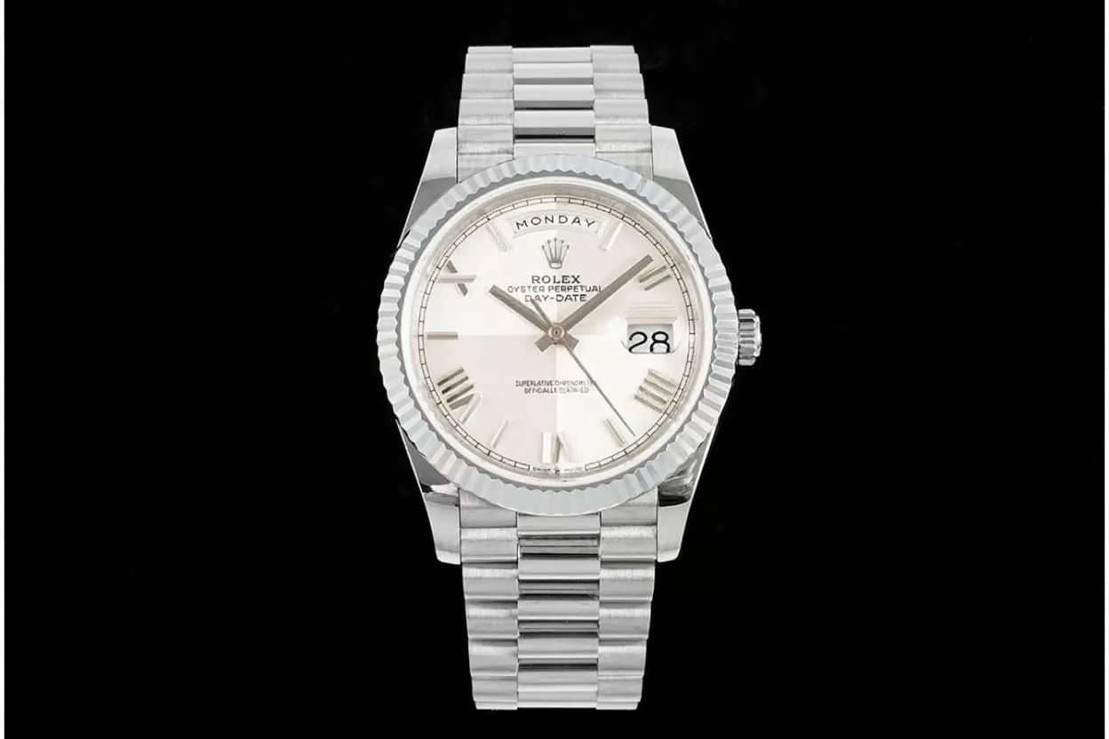 DayDate 228239 40mm SS/SS White/Grey JDF V4 VR3255 (Gain Weight) - Image 3