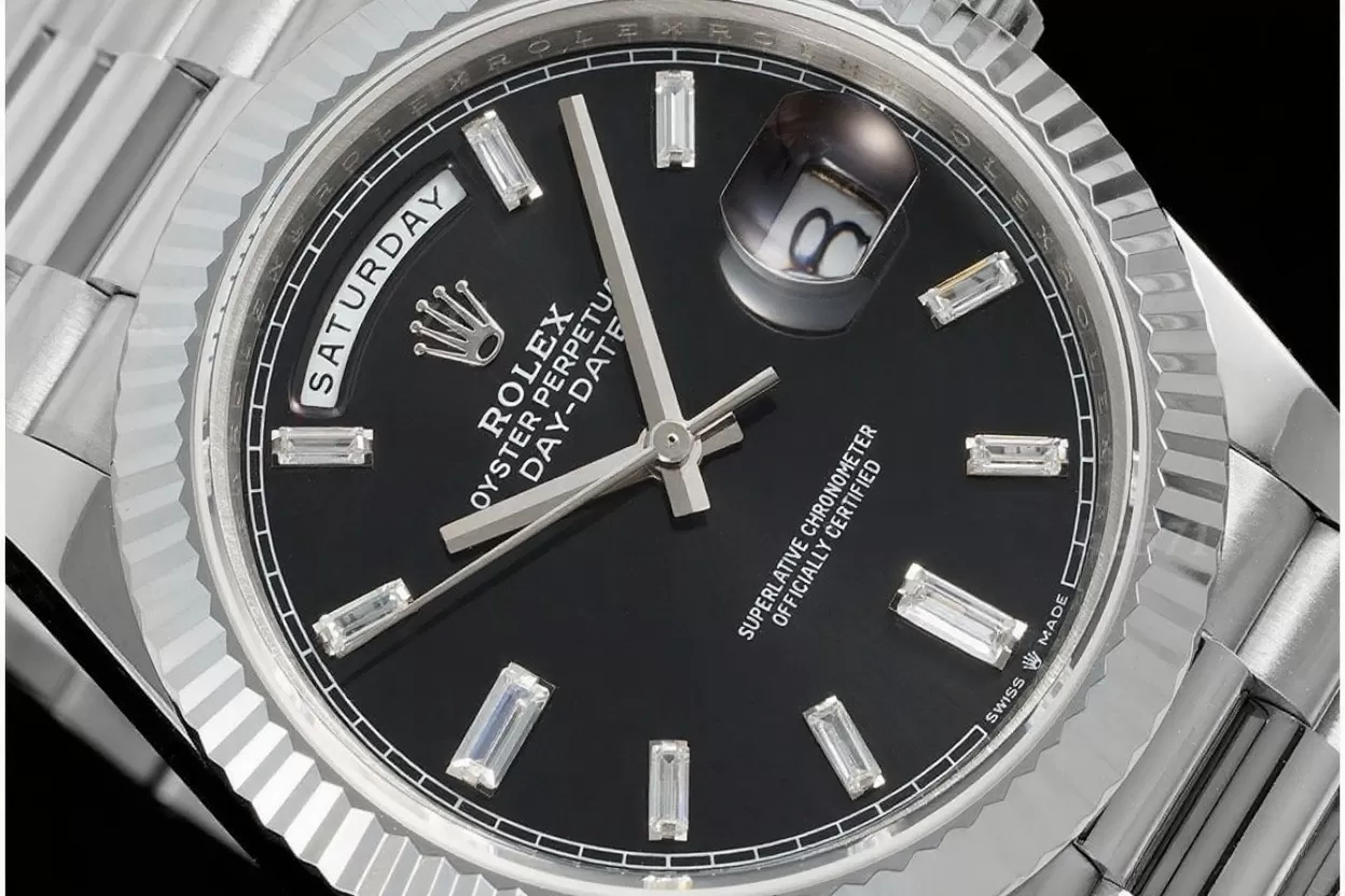 DayDate 228239 40mm SS/SS Black/Dia JDF V4 VR3255 (Gain Weight) - Image 3