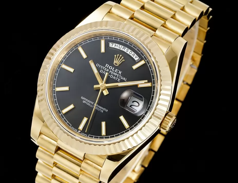 DayDate 228238 40mm YG/YG Black/Stk JDF V4 VR3255 (Gain Weight)