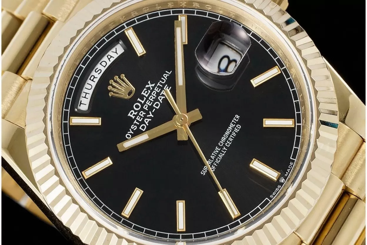 DayDate 228238 40mm YG/YG Black/Stk JDF V4 VR3255 (Gain Weight) - Image 3