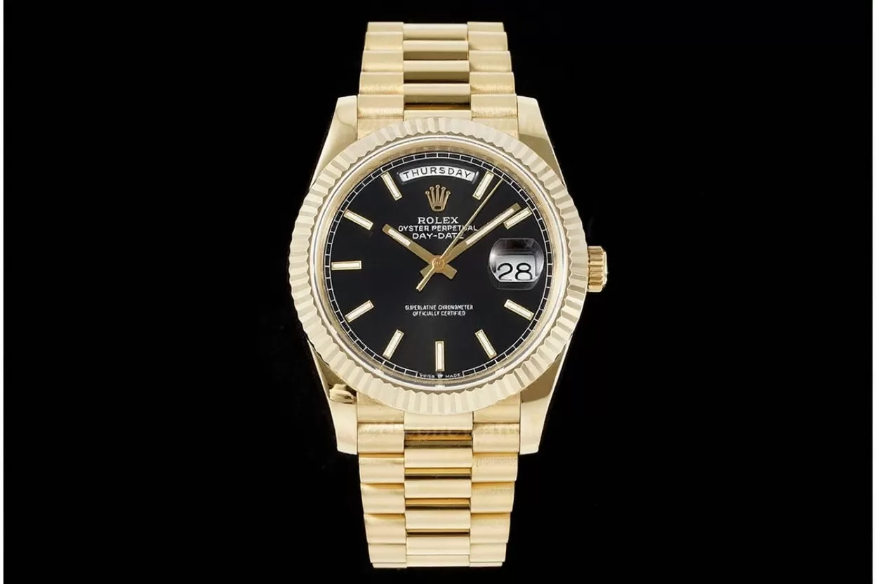 DayDate 228238 40mm YG/YG Black/Stk JDF V4 VR3255 (Gain Weight) - Image 4