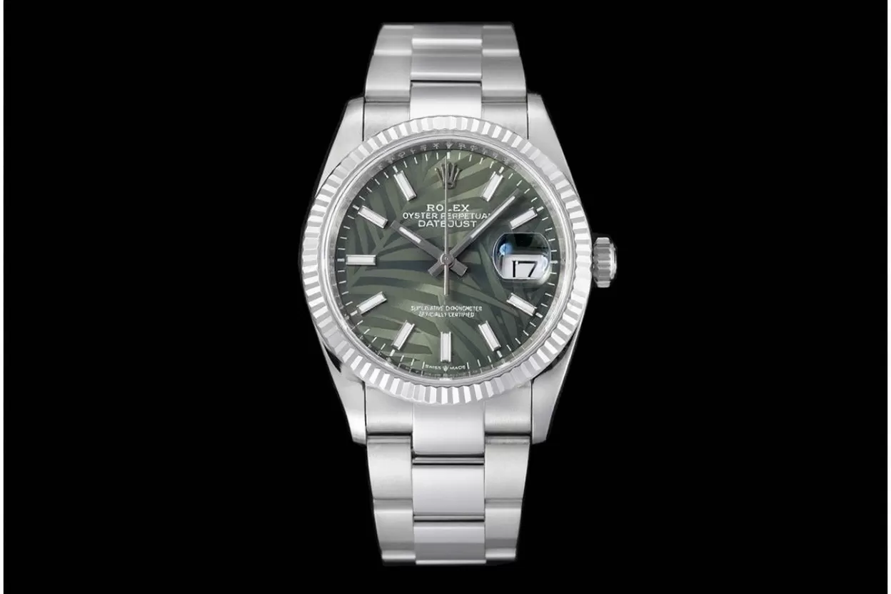 Datejust 126234 36mm Oys SS/SS Palm Motif Dial VSF DD3235 - Image 3